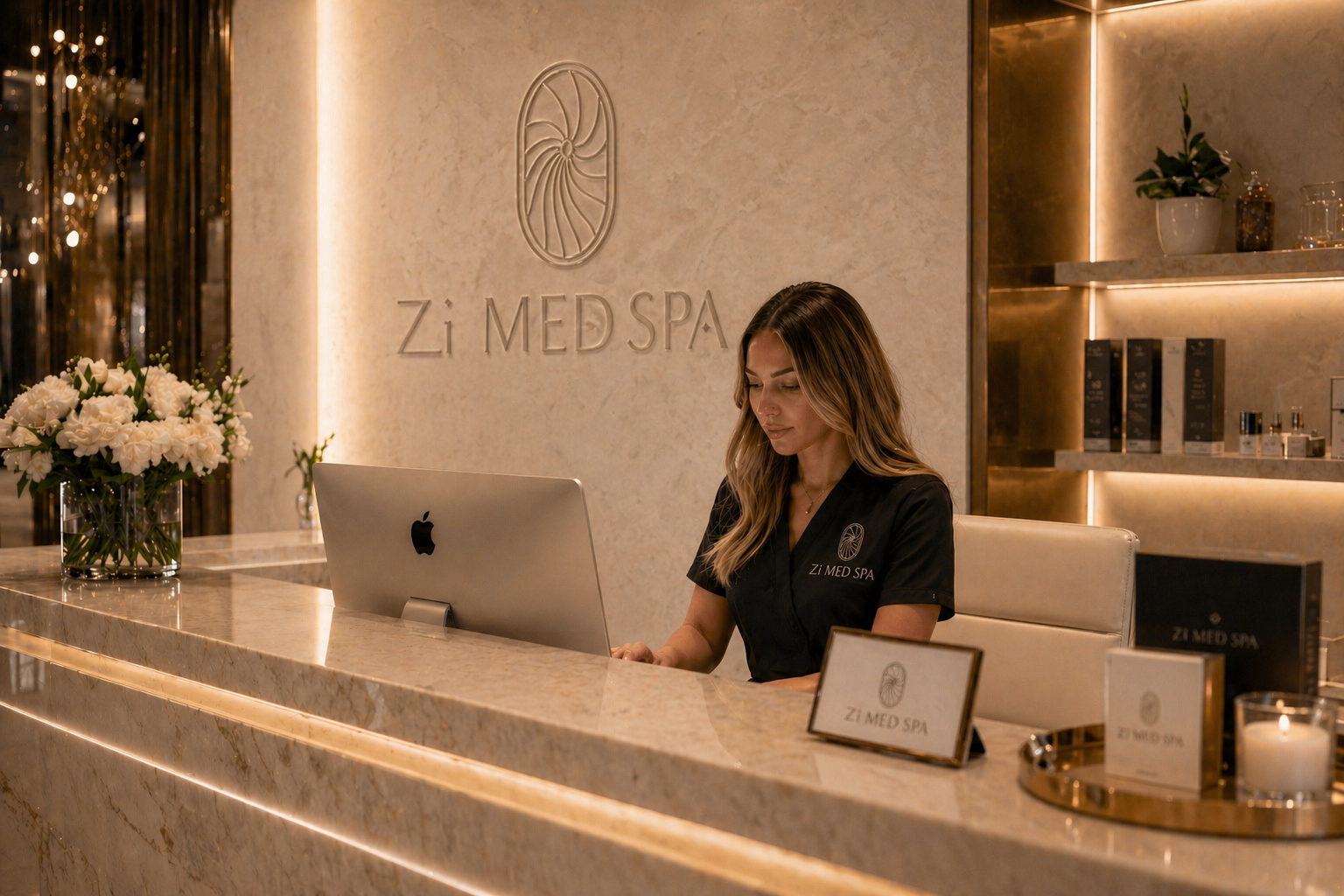 Zi Medspa reception desk